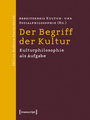 cover image of Der Begriff der Kultur